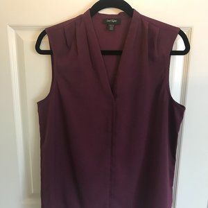 Lord & Taylor Purple Sleeveless Blouse
